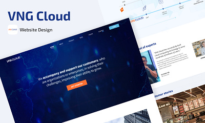 VNG Cloud Website branding corporation design figma landingpage mainsite technology ui ui design website