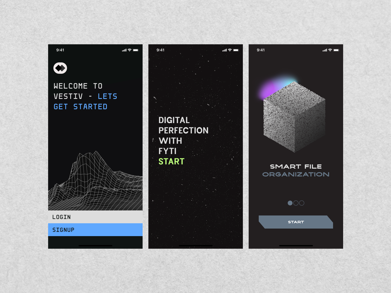 Welcome Screens bitcoin brutalism coinbase crypto defi ethereum web3