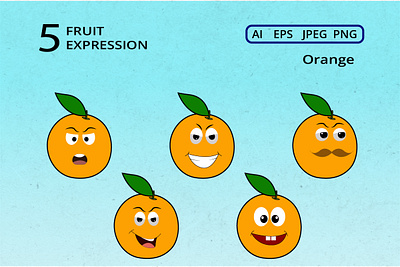 Fruit Expression -Orange #2 happy