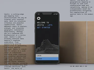 Welcome Screen - Vestiv bitcoin brutalism coinbase crypto defi design ethereum web3