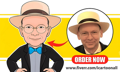 cartoon portrait, Male Cartoon logo, Man Cartoon Logo animation avatar bow tie branding c cartoon art cartoonist dribbble etsy cartoon fiverr hand on hip happy man cartoon hire cartoonist illustration illustrator male cartoon man with bow tie man with glasses website design