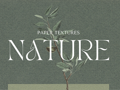 Paper Textures: Nature branding design graphic design logo paper textures