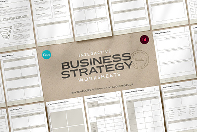 Interactive Business Strategy Sheets 3d app branding design graphic design illustration logo ui ux vector
