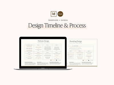 Design Process & Timeline Template 3d app branding design graphic design illustration logo ui ux vector