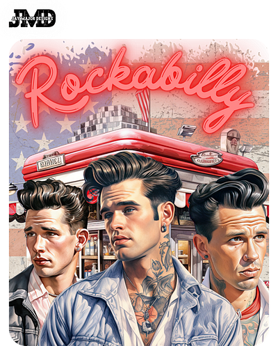 Rockabilly Diner 1 design diner illustration retro rockabilly