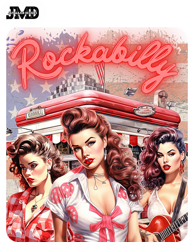 Rockabilly Diner 2 design diner illustration retro rockabilly