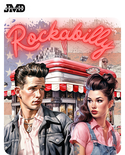 Rockabilly Diner 5 design diner illustration retro rockabilly