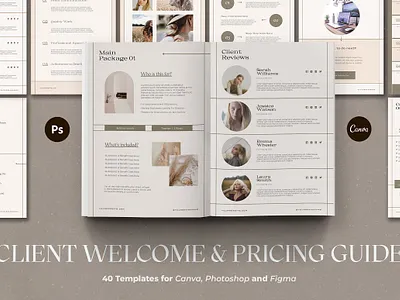 Client Welcome & Pricing Guide CANVA 3d app branding design graphic design illustration logo ui ux vector