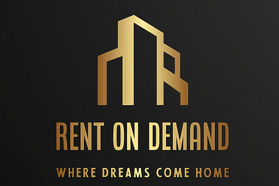 Rent On Demand app branding design logo ui ux