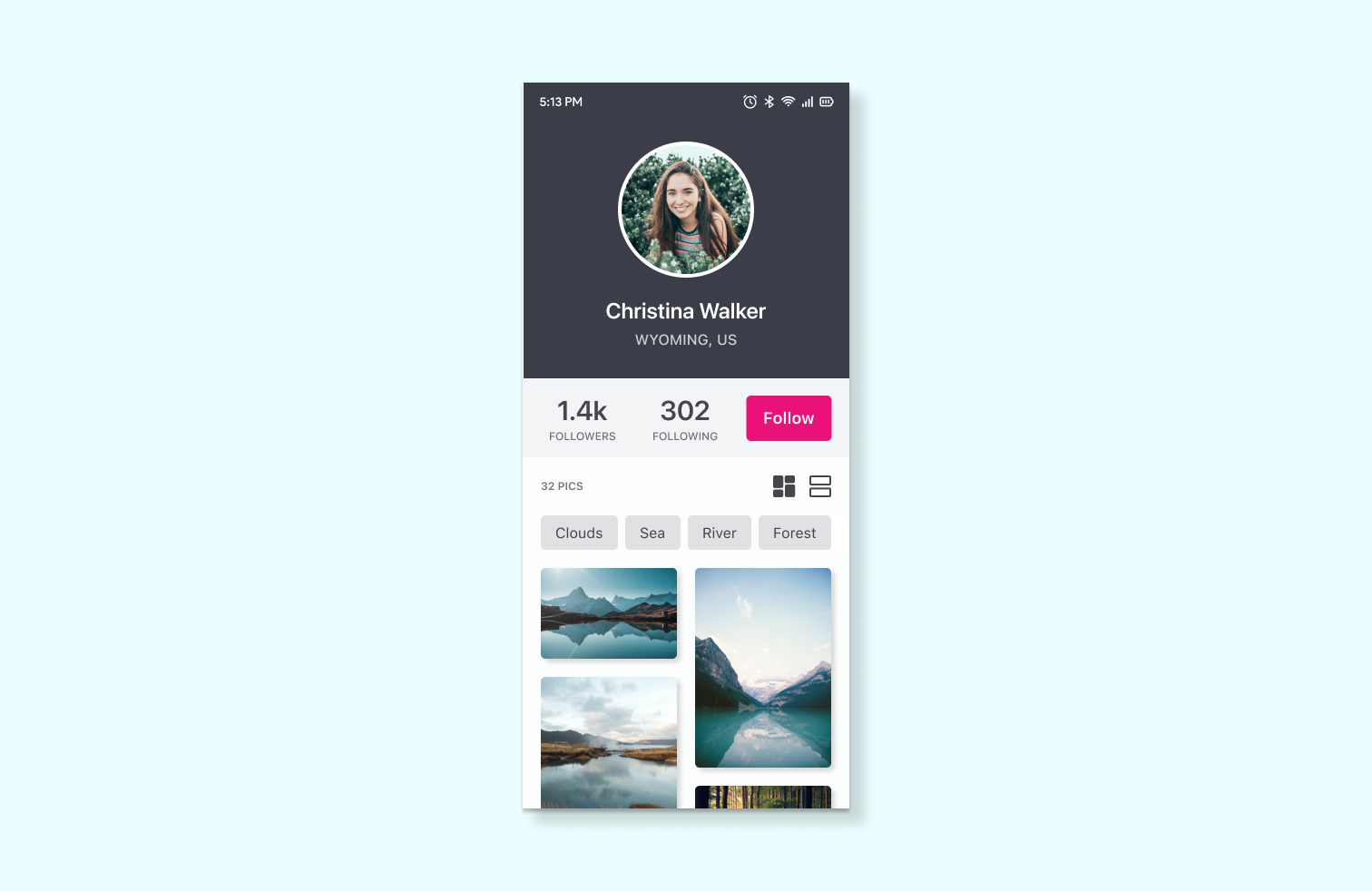 UI Design Challenge 006: User Profile 006 app daily ui daily ui challenge design mobile photography profile social ui ui design user profile ux ux design