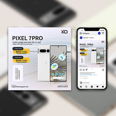 Google Pixel Advertisement Social Media Post Template design graphic design illustration kqdesigner kqfreelancer social media social post