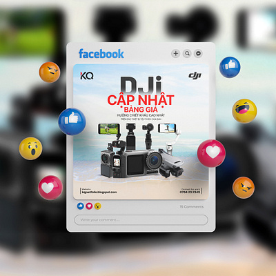 Camera Advertisement Social Media Post Template design dji graphic design illustration kqdesigner kqfreelancer social media social post