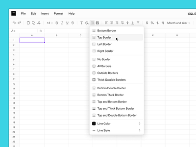 Borders borders card equals icons spreadsheet table ui ux