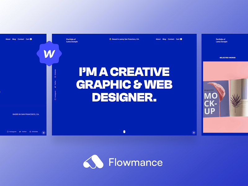 Lama Portfolio Webflow Template agency template design illustration logo portfolio template ui webflow webflow template webflowtemplate websitedesign