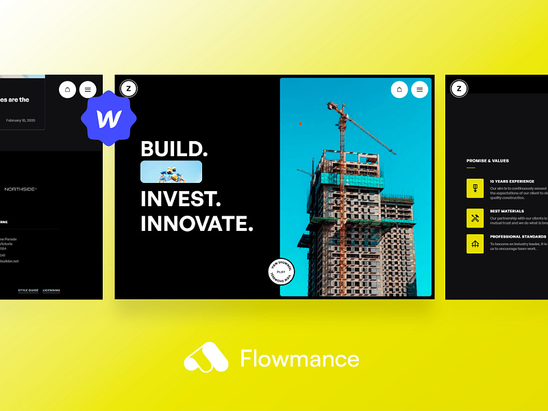 Zork Construction Webflow Template agency template construction design illustration logo template ui webflow webflow template webflowtemplate websitedesign
