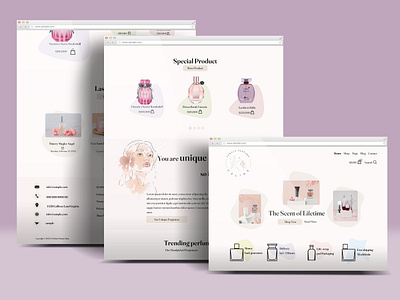 Perfume Online Shop | Website Design branding cms codeigniter design online shop perfume php site ui uiux ux website