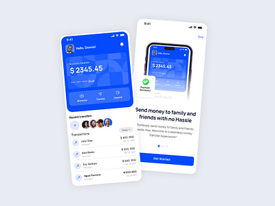 Fintech App card dailyui fintech homepage mobile app onboarding screen transaction ui uidesign uiux userinterface ux