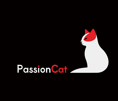 PassionCat Logo: A Minimalist Masterpiece app banner design branding design graphic design icon illustration logo ui ux vector лого дизайн