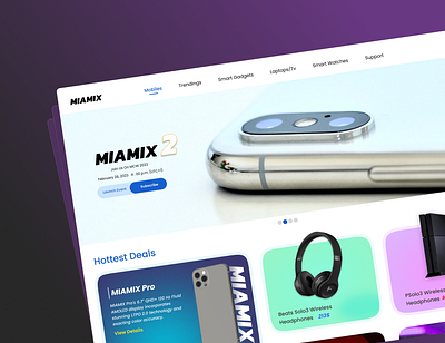 Smart Gadgets website design branding landing page logo ui ux web webpage website design website designs