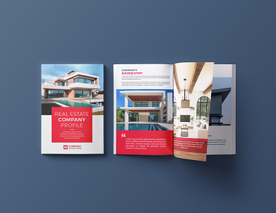 Real Estate Company Profile Design adobe illustrator adobe indesign annual report brand book brand guideline brand indentity branding brochure catalog company profile design flyer graphic design illustration illustrator minimalistic pdf whitepaper