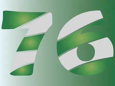 76 Independence branding design gradient illustrator