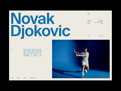 TypoMonday Week N° 33 - 02 editorial layout novak djokovic sports tennis typography
