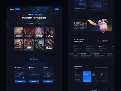 Gaming Services Platform ui