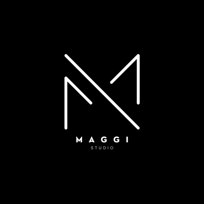 MAGGI STUDIO LOGO branding design graphic design illustration logo minimal typography vector