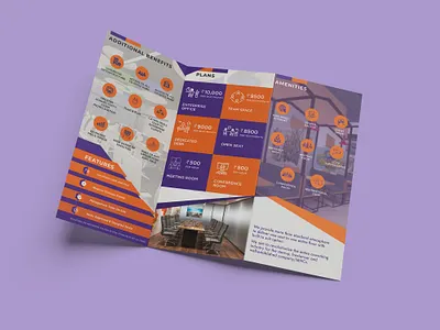 Co-Offiz Tri-Fold Brochure adobe illustrator adobe indesign adobe photoshop brochure design company profile editorial design graphic design layout design publication design trifold brochure