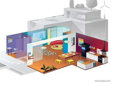Smart home architecture book documentary domo domotique edition editorial futur graphicdesign home house illustration iot kitchen print smartcity smarthouse
