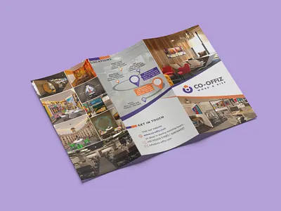 CO- OFFIZ Tri-Fold Brochure adobe indesign adobe photoshop booklet brochure company profile flyer layout layout design poster tri fold brochure typography