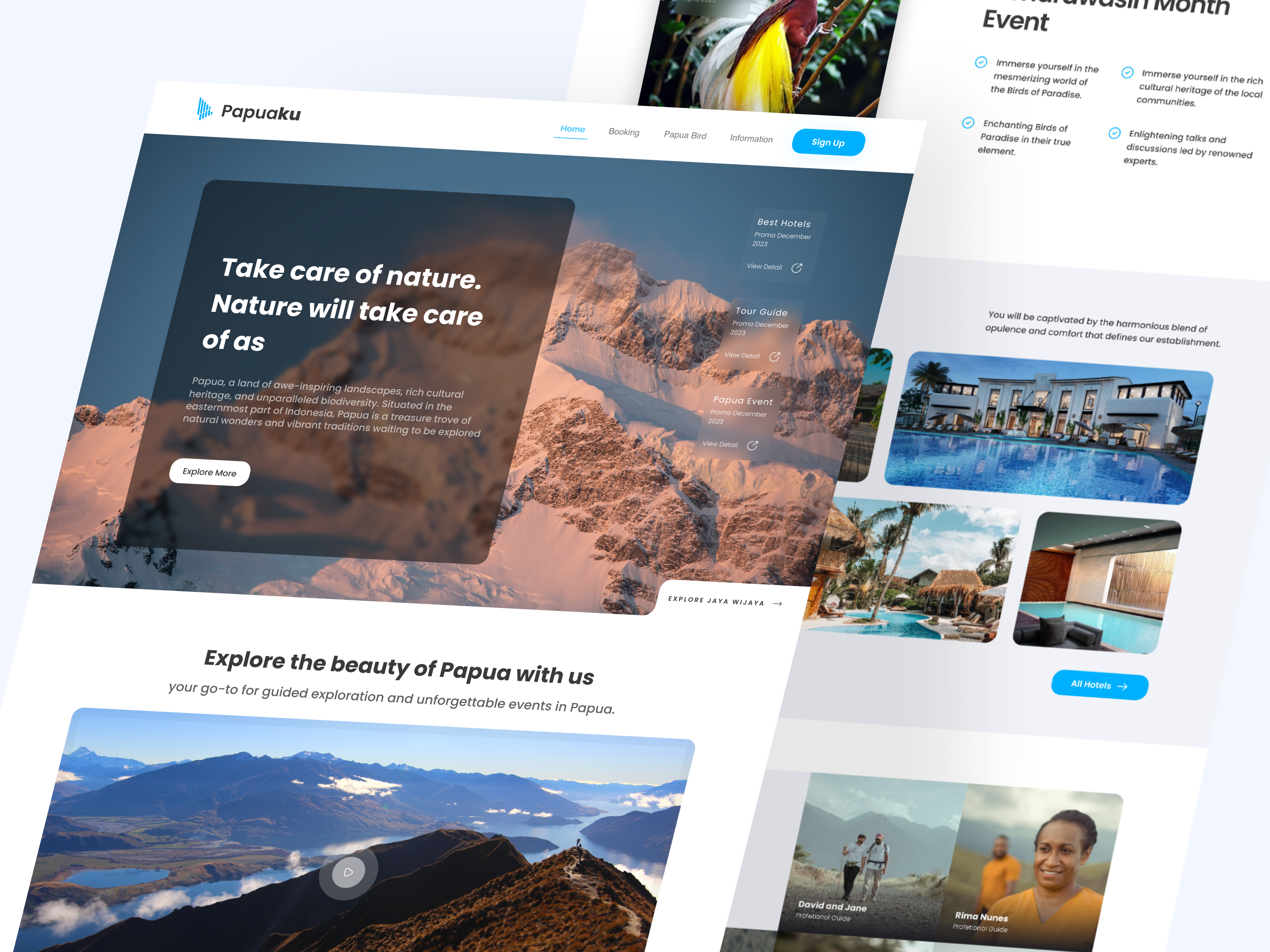Papuaku Website branding graphic design ui