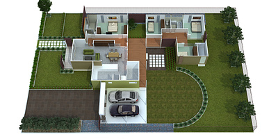 Architectural 3D Floor Plan 3d architecture bim floor plan rendering