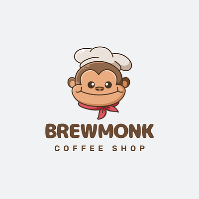 Brewmonk Logo branding design graphic design illustration logo minimal typography vector