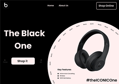 A Headphone Selling Landing page design app dailyui design graphic design illustration landingpagedesign learning logo portfolio typography ui webdesign