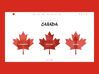 canada.com - Website Concept canada community concept country design design concepts designers figma mobile product design ui uiux ux web webdesign website