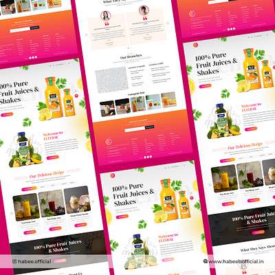 Fruit Bae Website Design Concept adobe photoshop figma ui ui design uiux web design website