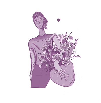 Flower Girl art character design digitalart illustration illustrator sketch
