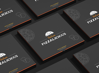 Pizzalicious app design black brand bible branding design figma logo logo design orange pizza pizza branding ui ui design uiux ux web design website