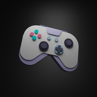 3D icon design : Gamepad 3d branding graphic design