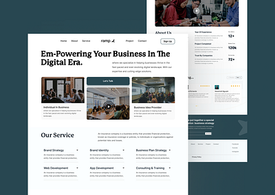 Digital Business Agency-Landing Page design ui