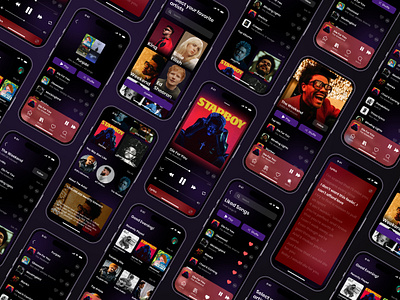 Soundvibe - Elevate Your Musical Journey aesthetic app design system features figma gradient graphic design imusic mockups music music app music player playlist redesign songs spotify trending ui uiux