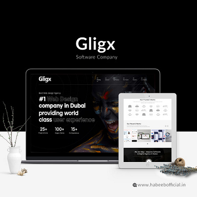 Advertising Website UI Design ui design uiux web design website