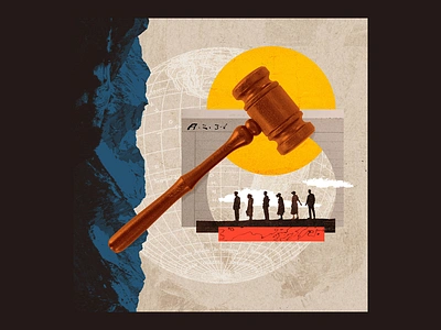 Justice - Collage ben stafford collage conceptual cover art design editorial editorial illustration graphic design illustration justice texture