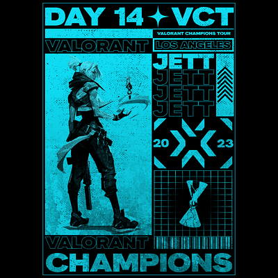 Valorant Champions 2023 - Day 14 art artwork design poster valorant