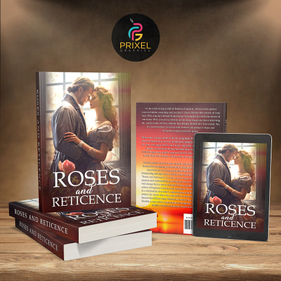 Roses and Reticence Book Cover Design artist book cover cover design design digital art graphic designer graphics ui