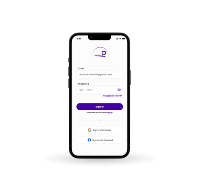 Sign Up form app design form ios logo phone purple sign up sign up form ui