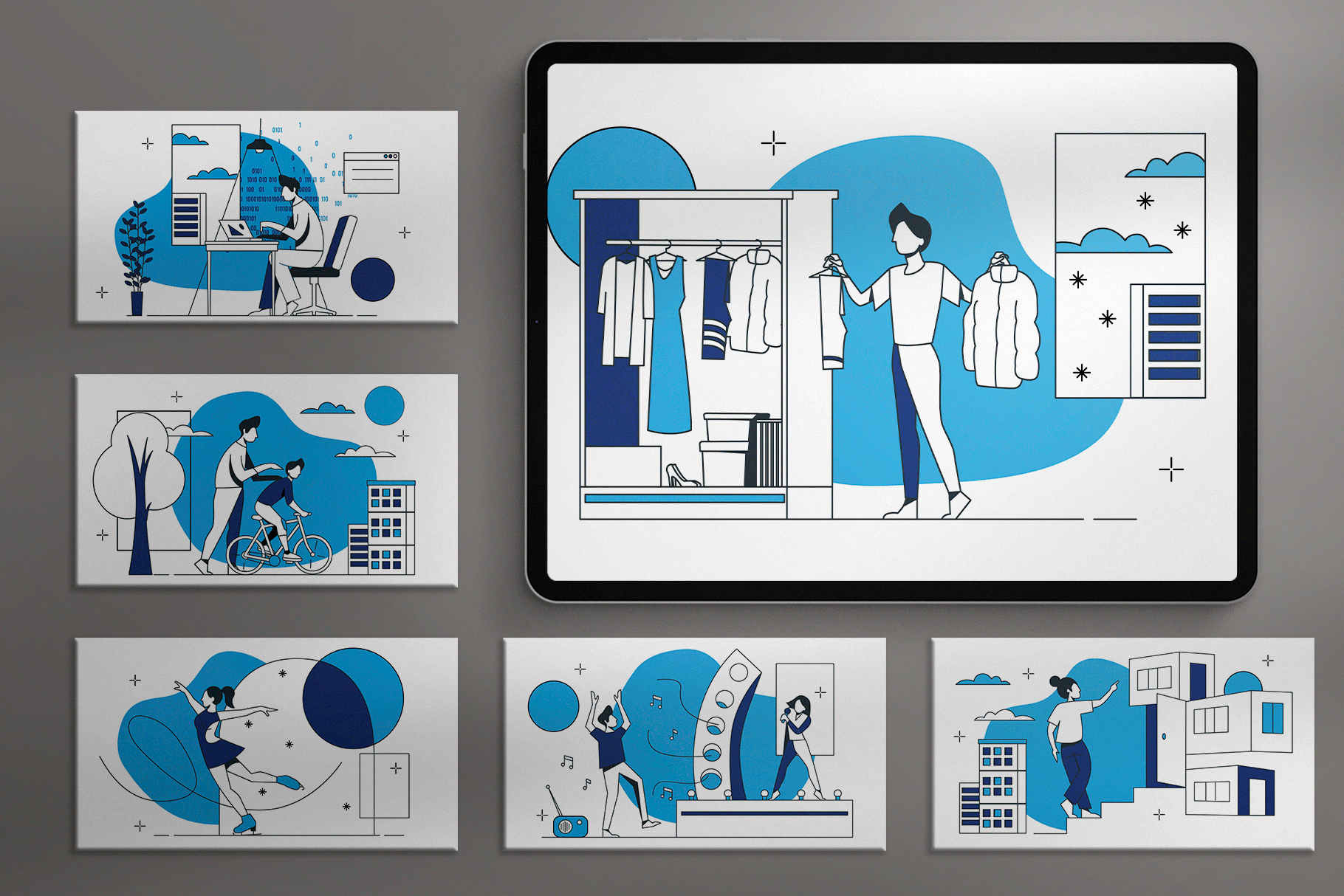 Presentation and illustrations for her adobe adobe fresco art artist artwork branding design graphic design illustration sketch typography vector web