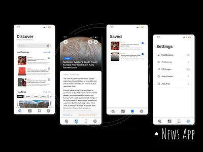 NewsWave - News Reading App design empty state figma graphic design illustration news news app ui