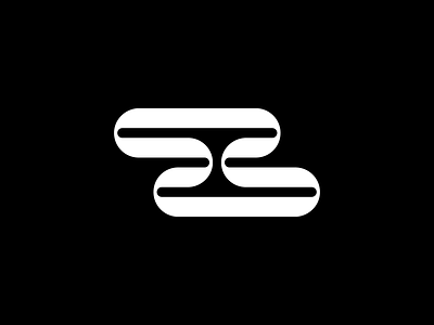 Abstract Mark abstract black branding geometric icon logo mark round shape simple symbol white